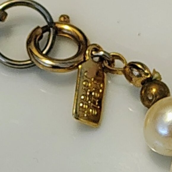 Vtg Karla Jordan Faux Pearl & Blue Translucent Glass Beaded Strand Necklace - Picture 4 of 6